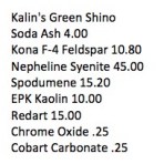Kalin Green Shino